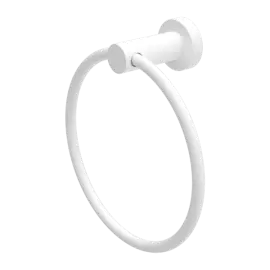 MECCA HAND TOWEL RING MATTE WHITE 