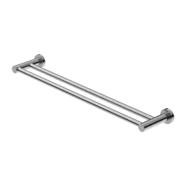 MECCA DOUBLE TOWEL RAIL 600MM CHROME 
