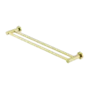 MECCA DOUBLE TOWEL RAIL 600MM BRUSHED GOLD 