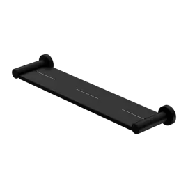 MECCA MATTE BLACK METAL SHOWER SHELF