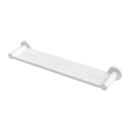 MECCA MATTE WHITE METAL SHOWER SHELF