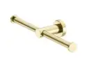 MECCA DOUBLE TOILET ROLL HOLDER BRUSHED GOLD 