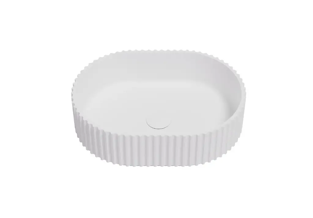 CETO Above counter art basin Oval Gloss White 