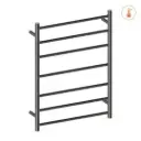 MECCA GRAPHITE 240V 7 BAR HEATED TOWEL LADDER