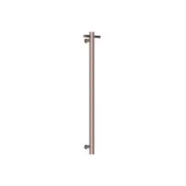 MECCA BRUSHED BRONZE 240V SINGLE VERTICAL HEATED TOWEL RAIL