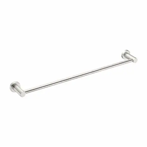 MECCA BRUSHED NICKEL 240V SINGLE HEATED TOWEL RAIL