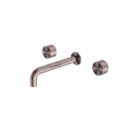 KARA WALL BASIN SET 180MM BRUSHED BRONZE 