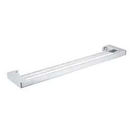 PEARL CHROME DOUBLE TOWEL RAIL 600MM