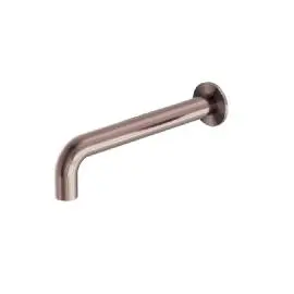 KARA WALL BASIN SET SPOUT ONLY 180MM BRUSHED BRONZE 