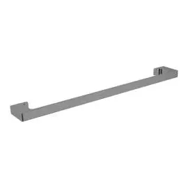 PEARL MATTE BLACK SINGLE TOWEL RAIL 800MM