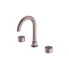 KARA BRUSHED BRONZE BASIN SET