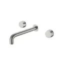KARA WALL BASIN SET 215MM BRUSHED NICKEL 