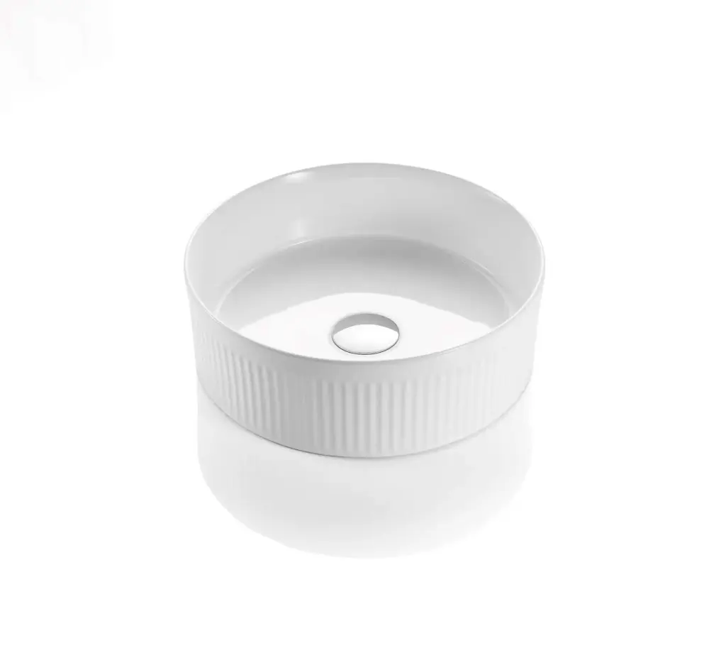 Cascade Gloss White Round Above Counter Art Basins