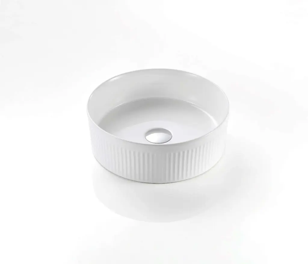 Cascade Matte White Round Above Counter Art Basins