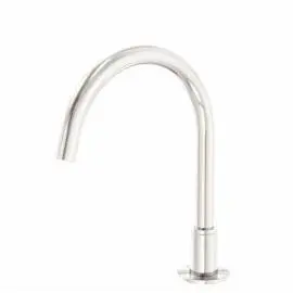 KARA HOB MOUNT BRUSHED NICKEL BATH SPOUT ONLY G1/2 FEMALE INLET