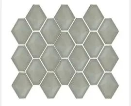 LANKA DIAMONDBACK GLOSS LATTE CERAMIC MOSAIC WALL TILES