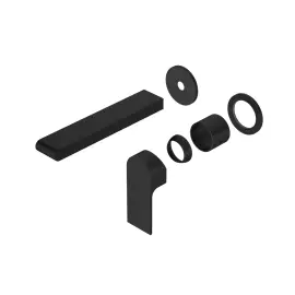 BIANCA WALL BASIN/BATH MIXER SEPARATE BACK PLATE 187MM TRIM KITS ONLY MATTE BLACK 