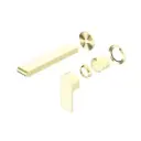 BIANCA WALL BASIN/BATH MIXER SEPARATE BACK PLATE 187MM TRIM KITS ONLY BRUSHED GOLD 