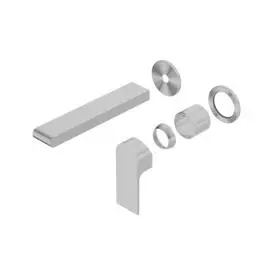 BIANCA WALL BASIN/BATH MIXER SEPARATE BACK PLATE 187MM TRIM KITS ONLY GUN METAL 