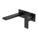 BIANCA WALL BASIN/BATH MIXER 230MM MATTE BLACK 