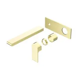 BIANCA WALL BASIN/BATH MIXER 230MM TRIM KITS ONLY BRUSHED GOLD 