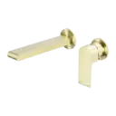BIANCA WALL BASIN/BATH MIXER SEPARATE BACK PLATE 230MM BRUSHED GOLD 