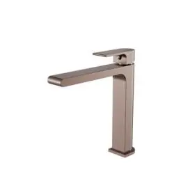 BIANCA BRUSHED BRONZE BASIN MIXER STRAIGHT SPOUT