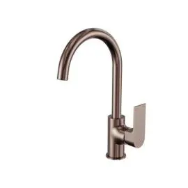 BIANCA BRUSHED BRONZE KITCHEN MIXER GOOSENECK SPOUT