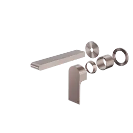 BIANCA WALL BASIN/BATH MIXER SEPARATE BACK PLATE 230MM TRIM KITS ONLY BRUSHED BRONZE 