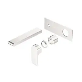 BIANCA BRUSHED NICKEL WALL BASIN/BATH MIXER 187MM TRIM KITS ONLY