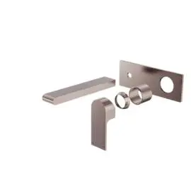 BIANCA BRUSHED BRONZE WALL BASIN/BATH MIXER 187MM TRIM KITS ONLY