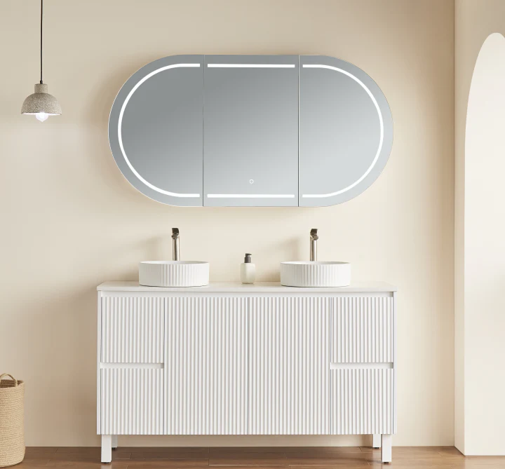 1500x800x155mm Olivia LED Mirror Cabinet