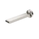 BIANCA FIXED BATH SPOUT ONLY 200MM BRUSHED NICKEL 