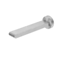 BIANCA FIXED BATH SPOUT ONLY 200MM GUN METAL  