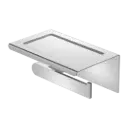 BIANCA CHROME TOILET ROLL HOLDER WITH PHONE HOLDER