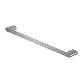 BIANCA BRUSHED NICKEL SINGLE TOWEL RAIL 600MM