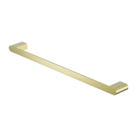 BIANCA BRUSHED GOLD SINGLE TOWEL RAIL 600MM