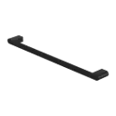BIANCA MATTE BLACK SINGLE TOWEL RAIL 800MM