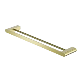 BIANCA BRUSHED GOLD DOUBLE TOWEL RAIL 800MM