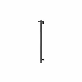 NON-HEATED MATTE BLACK VERTICAL TOWEL RAIL 900MM