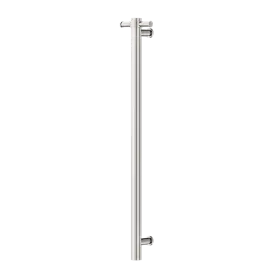 NON-HEATED BRUSHED NICKEL VERTICAL TOWEL RAIL 900MM