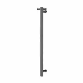 NON-HEATED GUN METAL VERTICAL TOWEL RAIL 900MM