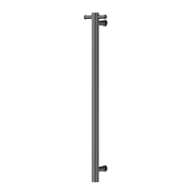 NON-HEATED GRAPHITE VERTICAL TOWEL RAIL 900MM