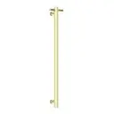 HEATED VERTICAL BRUSHED GOLD TOWEL RAIL BRUSHED