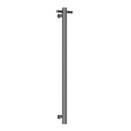 HEATED VERTICAL GRAPHITE TOWEL RAIL BRUSHED