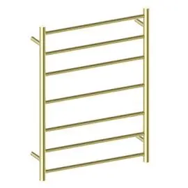 HEATED BRUSHED GOLD TOWEL LADDER BRUSHED