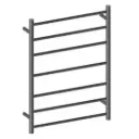 HEATED GRAPHITE TOWEL LADDER BRUSHED