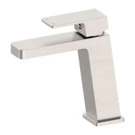 CELIA BRUSHED NICKEL BASIN MIXER ANGLE SPOUT