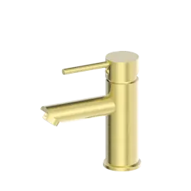 DOLCE BASIN MIXER STRAIGHT SPOUT BRUSHED GOLD 