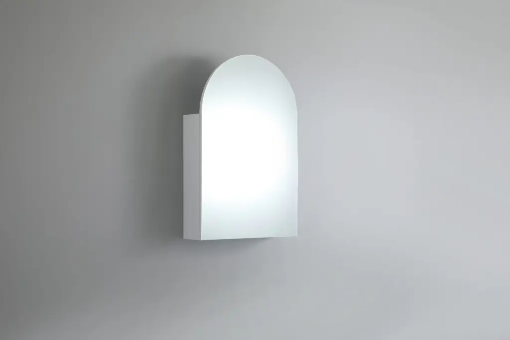 600x900x155mm Olivia Matte White Mirror Cabinet